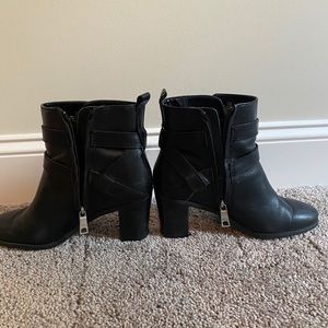 Ralph Lauren Leather Heeled Booties
